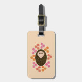 Sleepy Hedgel en Flowers Custom Bagagelabel (Voorkant verticaal)