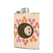 Sleepy Hedgel en Flowers Flask Heupfles (Links)