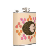 Sleepy Hedgel en Flowers Flask Heupfles (Rechts)