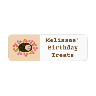 Sleepy Hedgel en Flowers Food Labels