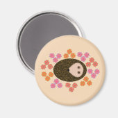 Sleepy Hedgel en Flowers Magnet (Voorkant / Achterkant)