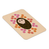 Sleepy Hedgel en Flowers Magnet Magneet (Rechterzijde)