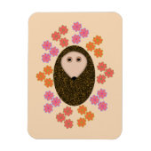 Sleepy Hedgel en Flowers Magnet Magneet (Verticaal)