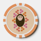 Sleepy Hedgel en Flowers Poker Chips (Voorkant)