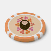 Sleepy Hedgel en Flowers Poker Chips (Enkel)