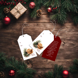 Sleepy Highland Koe Cadeau Labels Cadeaulabel