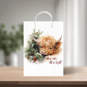 Sleepy Highland Koe Gift Bag Medium Cadeauzakje