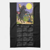 Sleepy Hollow 2022 Calendar Headless Horseman Theedoek (Verticaal)