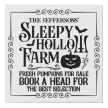  Sleepy Hollow Boerderij Teken Halloween