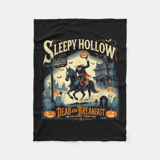 Sleepy Hollow Breakfast Soky Halloween  Fleece Deken (Voorkant)