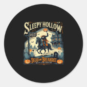 Sleepy Hollow Breakfast Soky Halloween  Ronde Sticker (Voorkant)