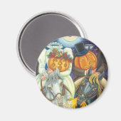 SLEEPY HOLLOW BRUILOFT HALLOWEEN MAGNEET Rond (Voorkant / Achterkant)