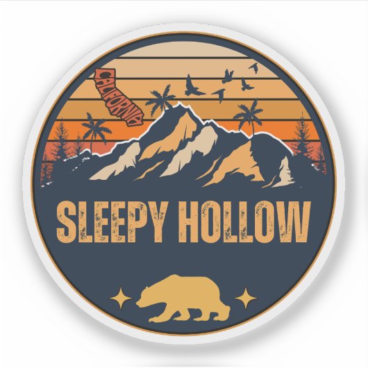 Sleepy Hollow, Californië Sticker (Voorkant)