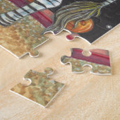 SLEEPY HOLLOW CIRCUS CLOWN, HALLOEEN ZEBRA PUZZZLE LEGPUZZEL (Zijkant)