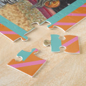 SLEEPY HOLLOW CIRCUS CLOWN, HALLOEEN ZEBRA PUZZZLE LEGPUZZEL (Zijkant)