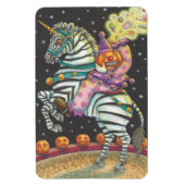 SLEEPY HOLLOW CIRCUS CLOWN, UNICORN ZEBRA MAGNET MAGNEET (Verticaal)