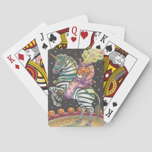 SLEEPY HOLLOW CIRCUS CLOWN, ZEBRA PLAYKAARTEN POKERKAARTEN (Achterkant)