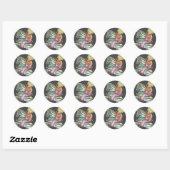 SLEEPY HOLLOW CIRCUS CLOWN, ZEBRA UNICORN STICKERS (Vel)