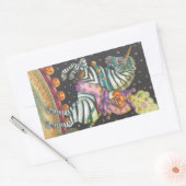 SLEEPY HOLLOW CIRCUS CLOWN, ZEBRA UNICORN STICKERS (Envelop)