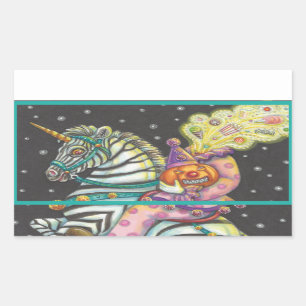 SLEEPY HOLLOW CIRCUS CLOWN, ZEBRA UNICORN STICKERS