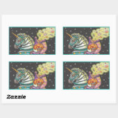 SLEEPY HOLLOW CIRCUS CLOWN, ZEBRA UNICORN STICKERS (Vel)