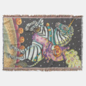 SLEEPY HOLLOW CIRCUS HALLOWEEN GESLOTEN DOOR BLANK DEKEN (Voorkant)