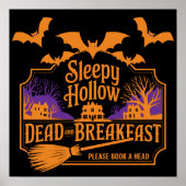Sleepy Hollow Dead en het ontbijt Halloween Poster (Voorkant)