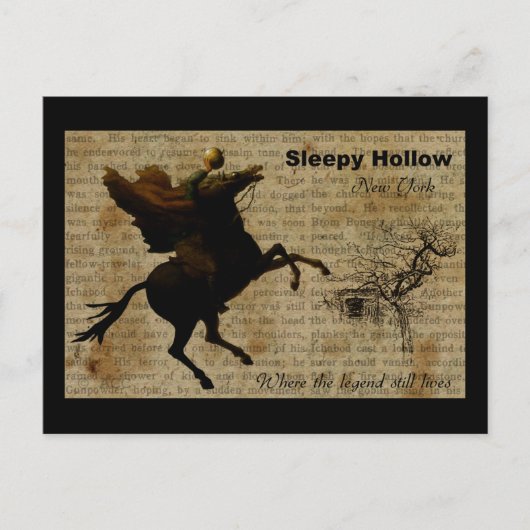 Sleepy Hollow Headless horseman 2 Briefkaart (Voorkant)