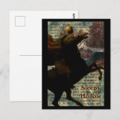 Sleepy Hollow Headless Horseman Briefkaart (Voorkant / Achterkant)