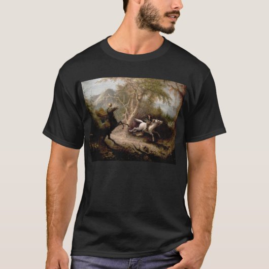 Sleepy Hollow Headless Horseman Dark T Shirt (Voorkant)