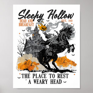 Sleepy Hollow Headless Horseman Halloween kostuum Poster