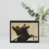 Sleepy Hollow Headless Horseman / Pomkin Briefkaart (Staand voorkant)