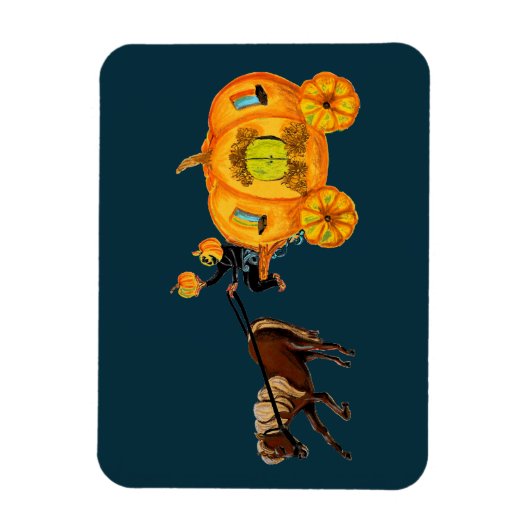 Sleepy Hollow Headless Horseman Pumpkin Carriage Magneet (Verticaal)
