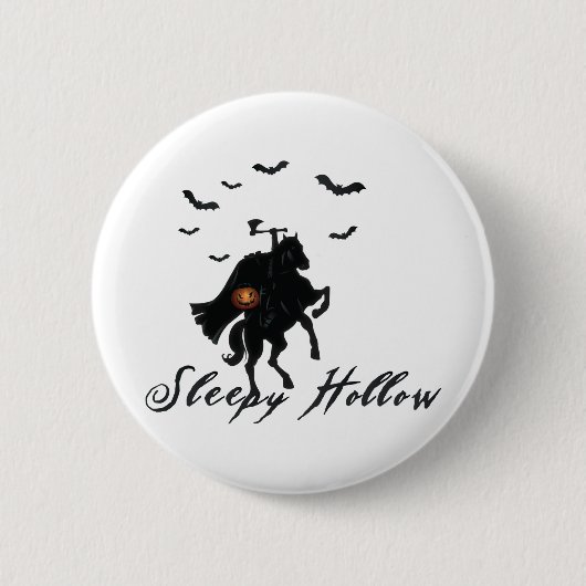 Sleepy Hollow Headless Horseman Ronde Button 5,7 Cm (Voorkant)