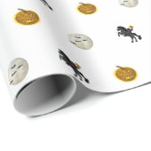 Sleepy Hollow Headless Horseman Spooky Halloween Cadeaupapier (Rol Hoek)