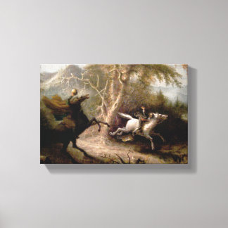 Sleepy Hollow Hoofdloze Ruiter ingelijst Canvas Afdruk