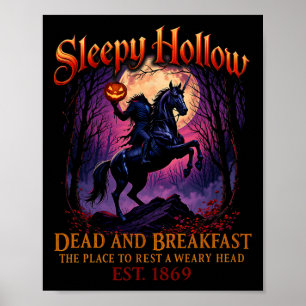 Sleepy Hollow Horseman Halloween Spooky Se Poster