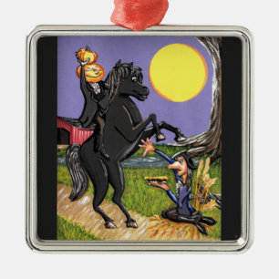 Sleepy Hollow Ichabod Headless Horseman exchange Metalen Ornament