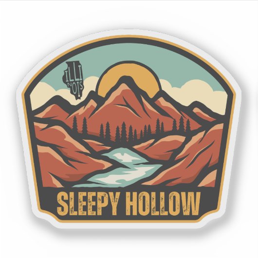 Sleepy Hollow, Illinois Sticker (Voorkant)