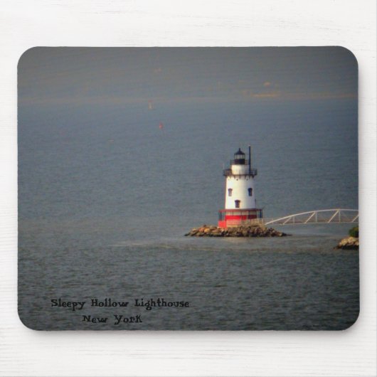 Sleepy Hollow Lighthouse NY - Mousepad Muismat (Voorkant)