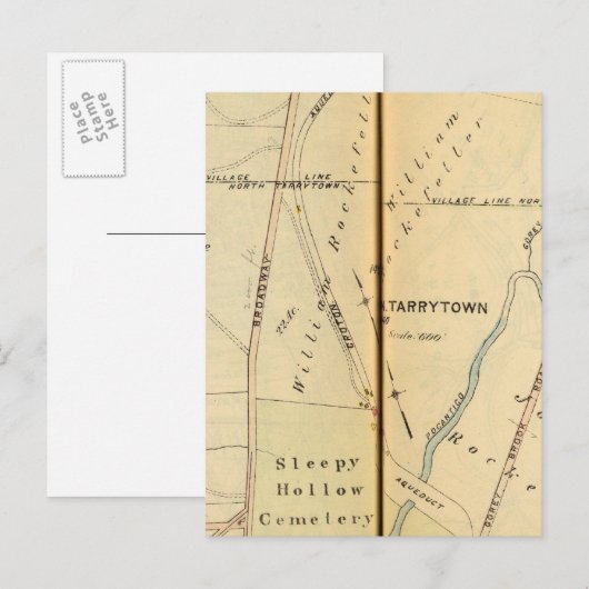 Sleepy Hollow, New York 2 Briefkaart (Voorkant / Achterkant)