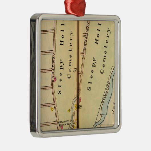 Sleepy Hollow, New York Metalen Ornament (Rechts)