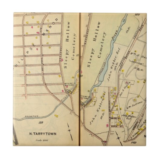 Sleepy Hollow, New York Tegeltje (Voorkant)