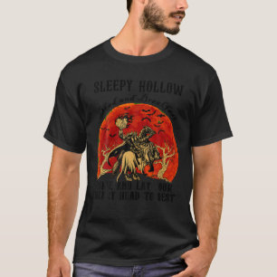 Sleepy Hollow Retro  Hoofdloze Ruiter Hal T-shirt