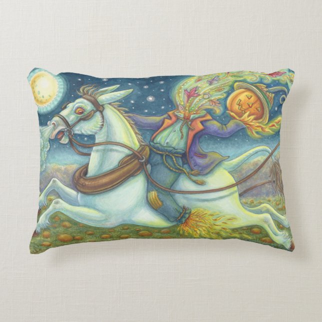 SLEEPY HOLLOW SCARECROW OP MULE, ACCENT PILLOW KUSSEN (Voorkant)