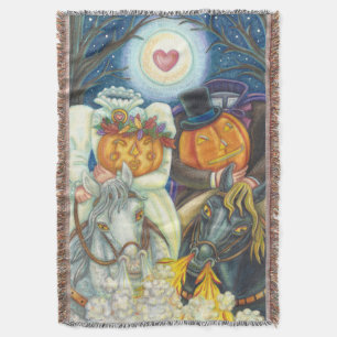 SLEEPY HOLLOW WEDDING HALLOEEN BLANKET DEKEN