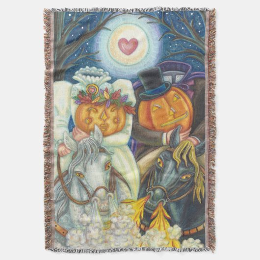 SLEEPY HOLLOW WEDDING HALLOEEN BLANKET DEKEN (Voorkant Verticaal)