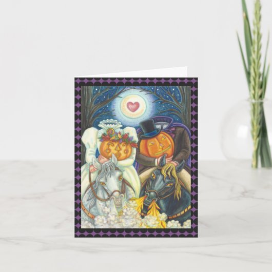 SLEEPY HOLLOW WEDDING HALLOEEN NOTE CARD Blank Kaart (Voorkant)