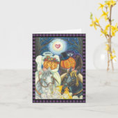 SLEEPY HOLLOW WEDDING HALLOEEN NOTE CARD Blank Kaart (Gele Bloem)