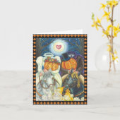 SLEEPY HOLLOW WEDDING HALLOEEN NOTE CARD Blank Kaart (Gele Bloem)